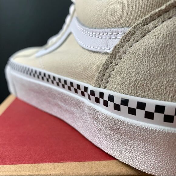 Vans Old Skool Tan Checkered Womens Various Sizes - Picture 8 of 13